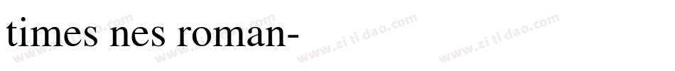 times nes roman字体转换